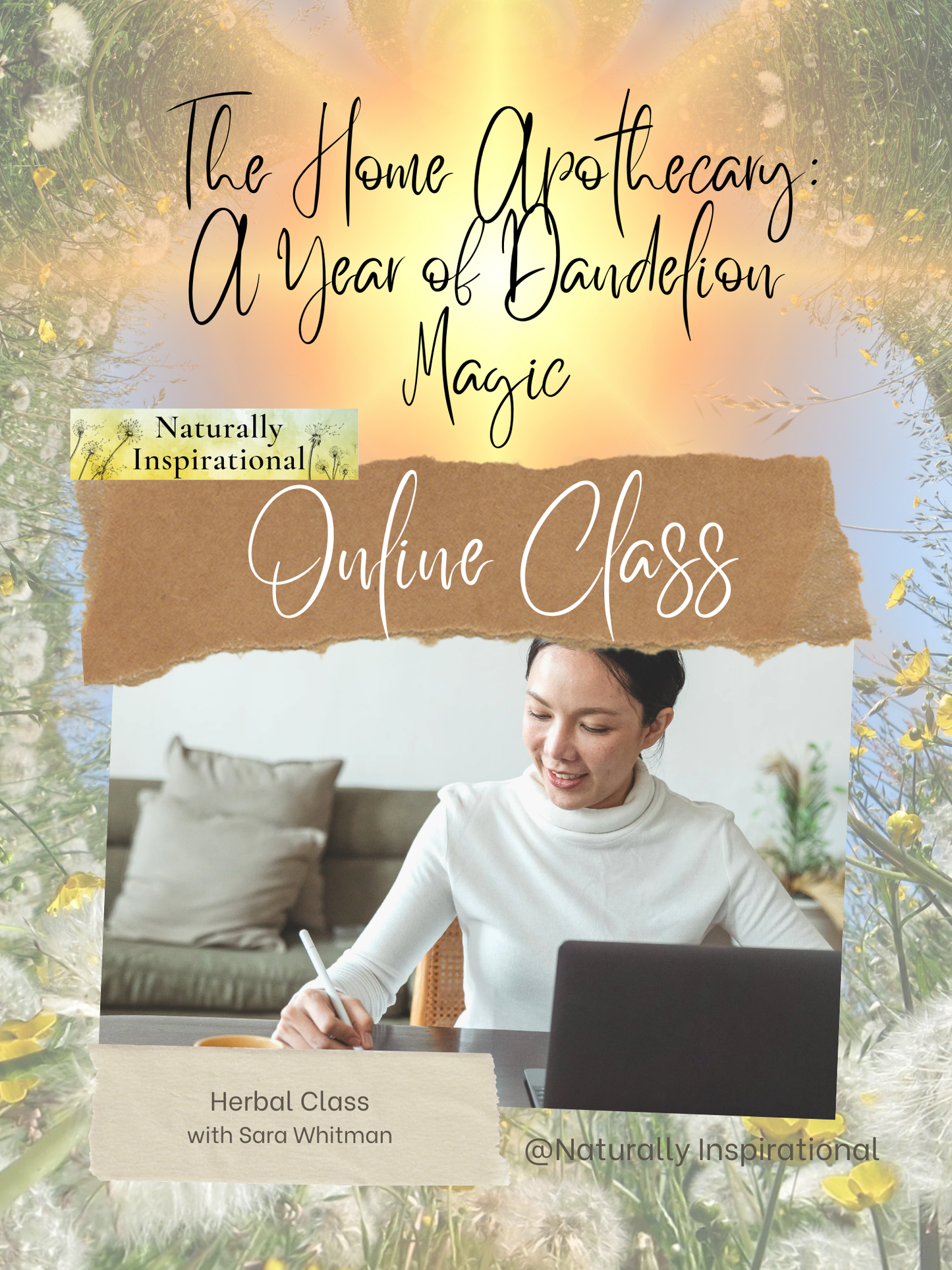 The Home Apothecary: A Year of Dandelion Magic: A Guided Herbal Workbook for Beginners