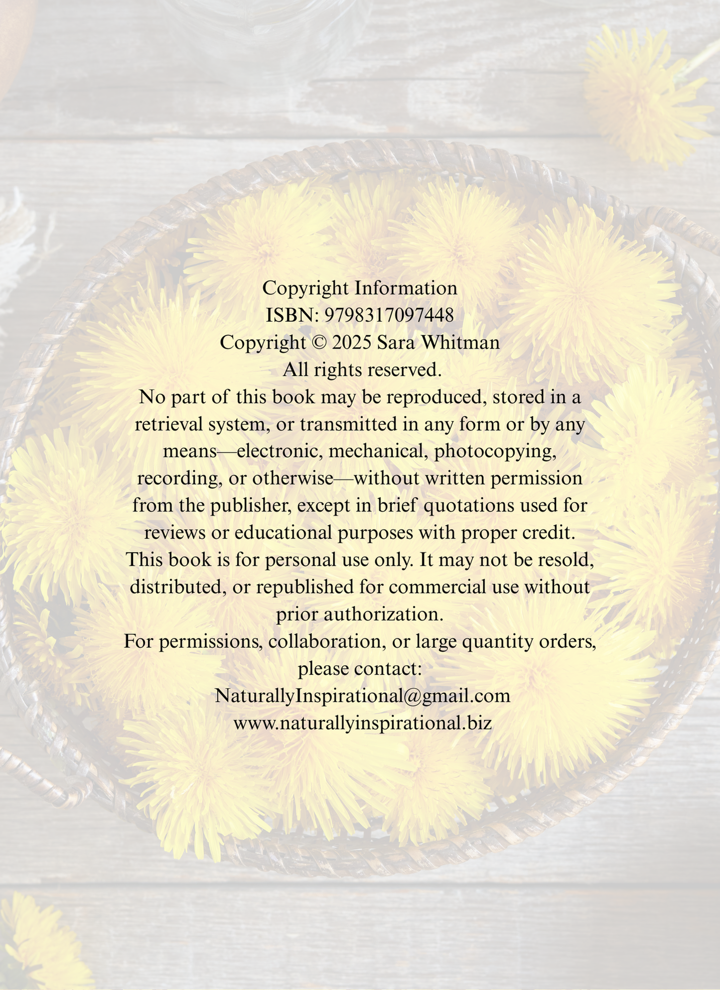 Crossword Puzzle Dandelion Themed
