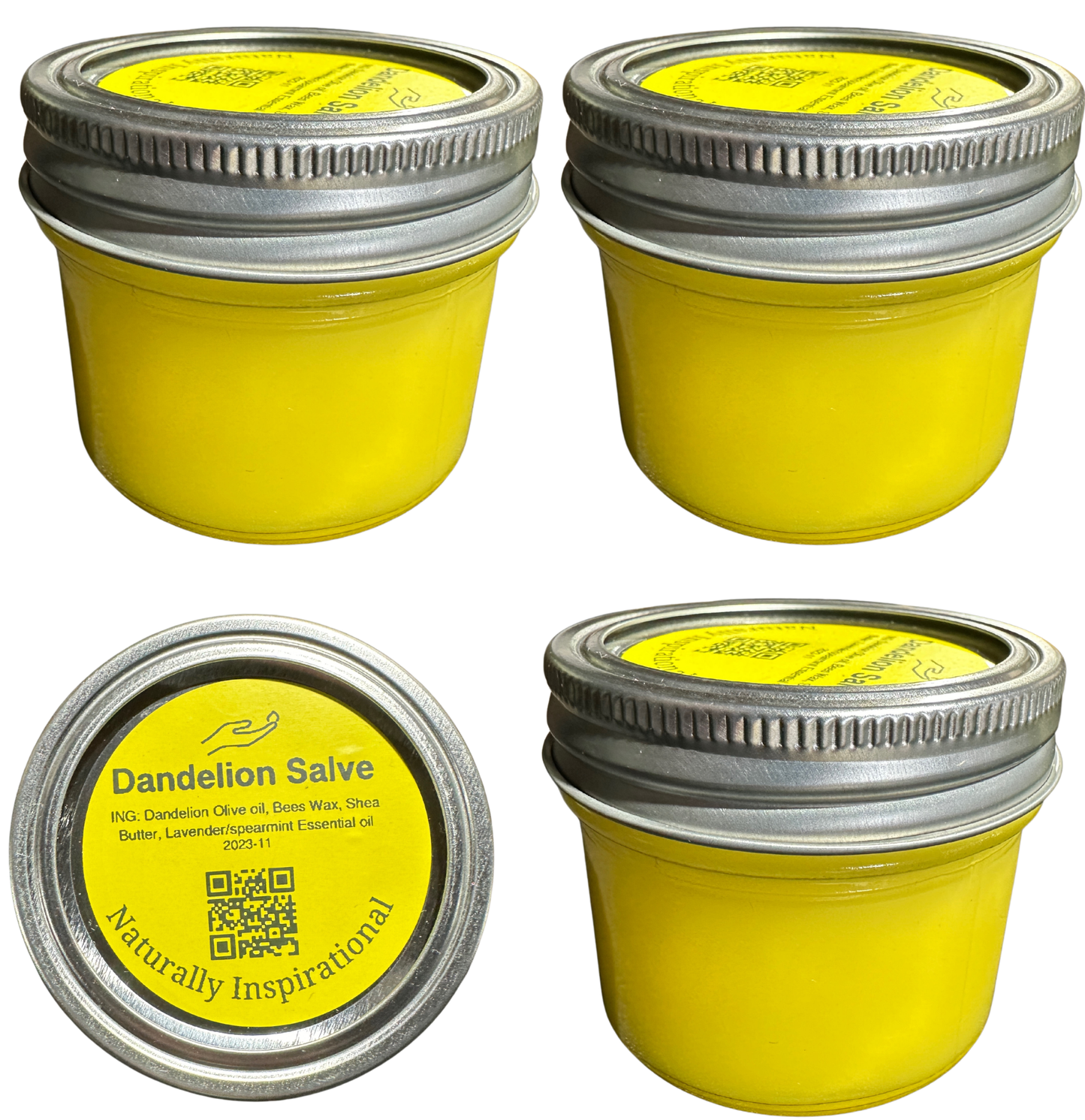 3-Pack Beeswax Salve Bundle – 4 oz Full Size