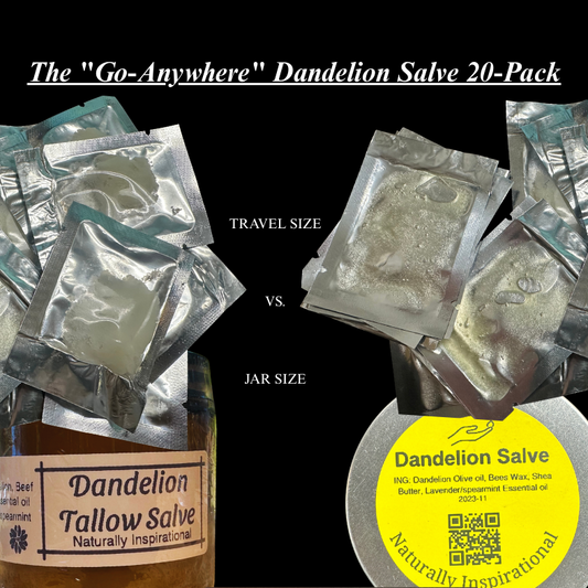 The "Go-Anywhere" Dandelion Salve 20-Pack