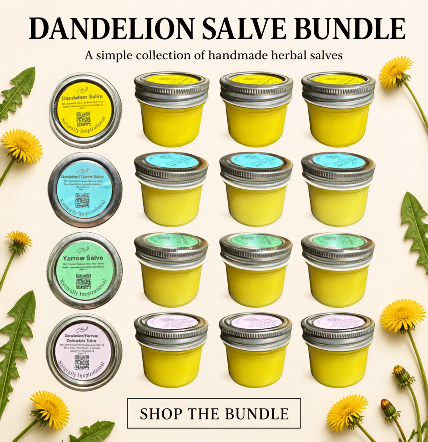 3-Pack Beeswax Salve Bundle – 4 oz Full Size